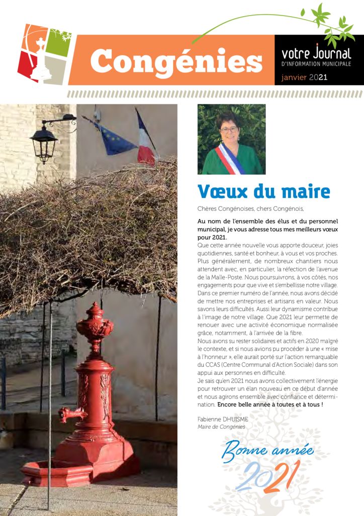 thumbnail of Votre Journal N2 – Janvier 2021
